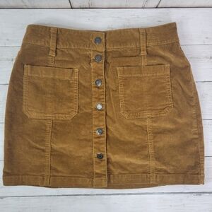 Y2k MUDD brown corduroy mini skirt